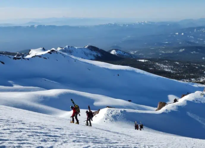 Mt Shasta West Face Skier